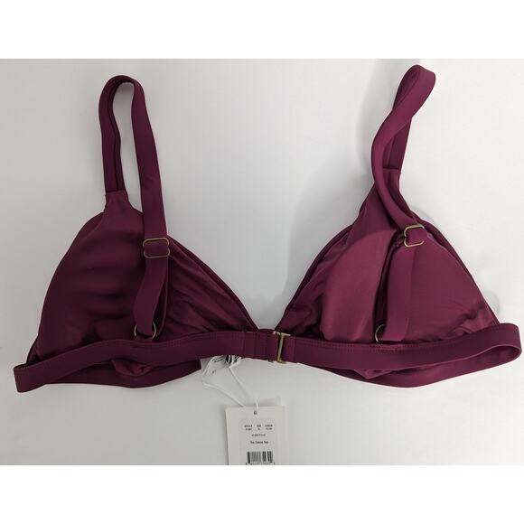 Andie Swim Bikini Top The Caicos Plum Red - Picture 6 of 9